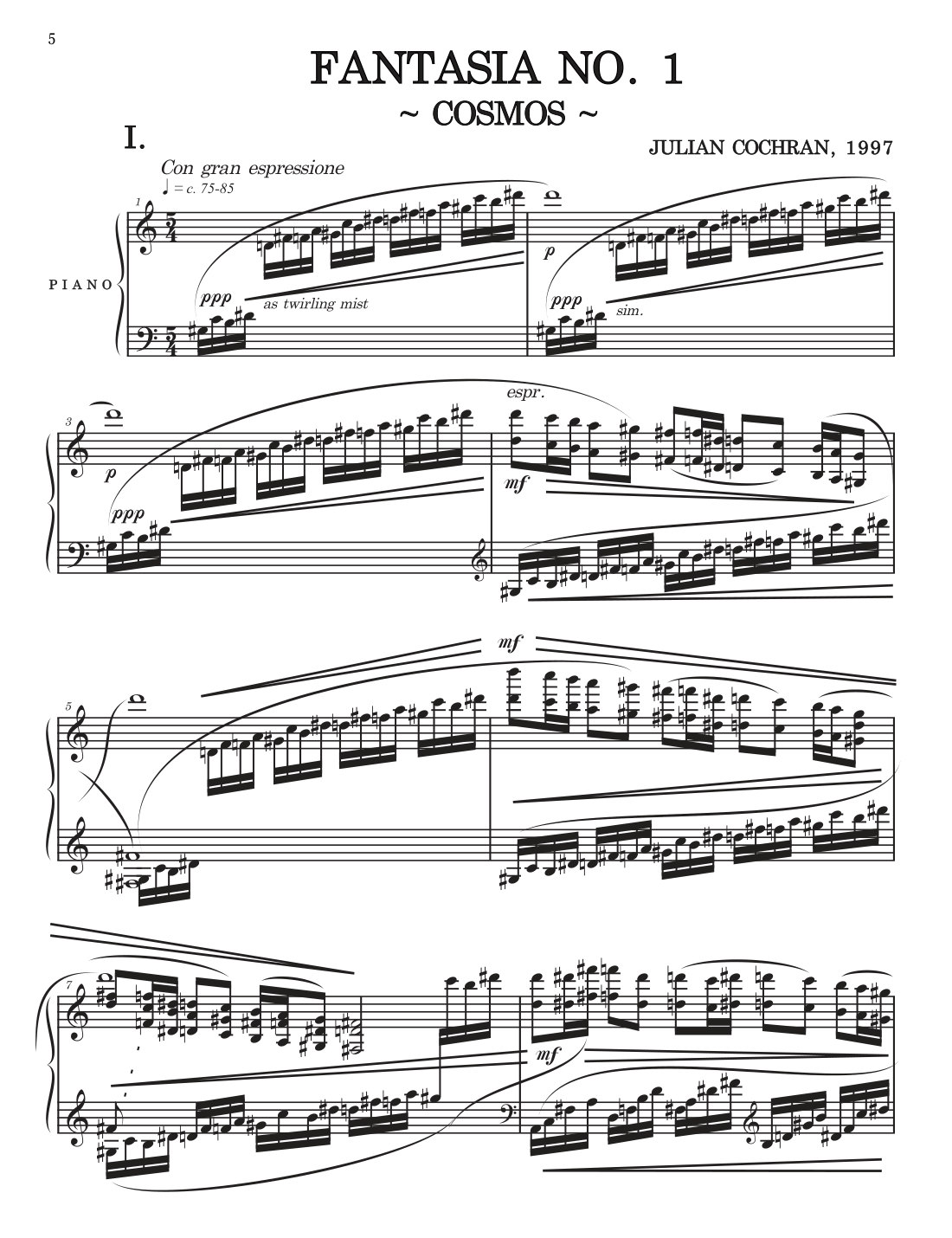 A page of the score