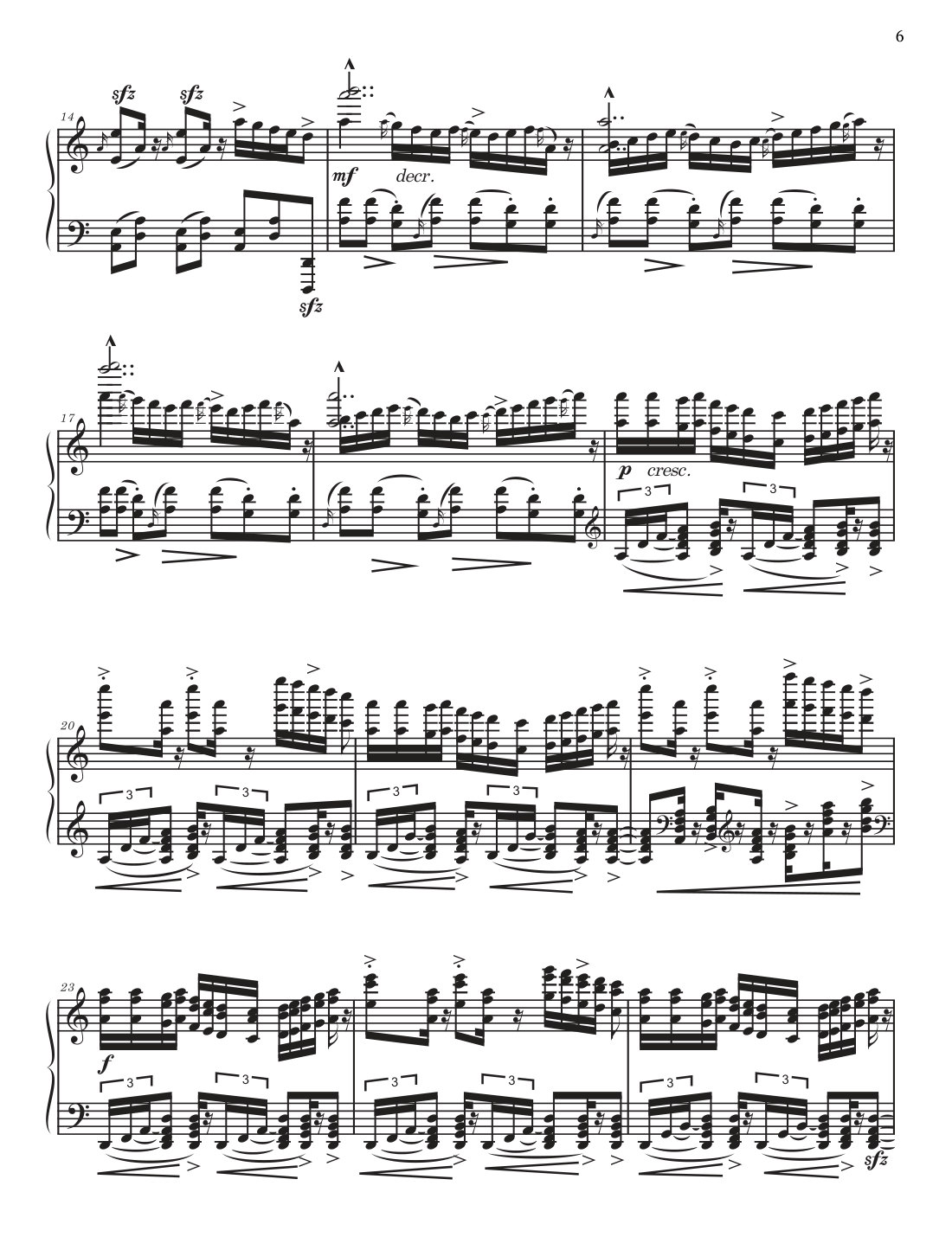 A page of the score