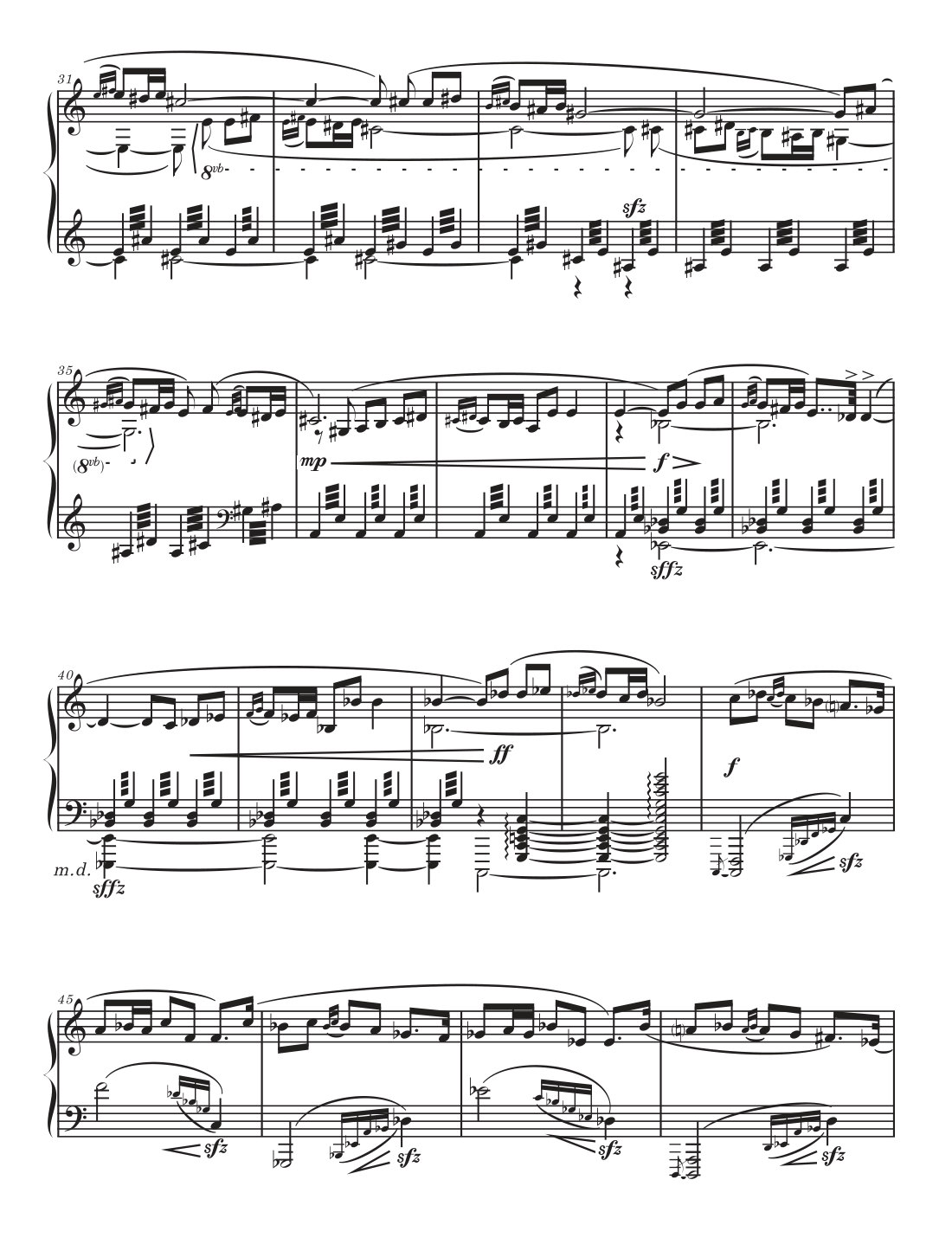 A page of the score