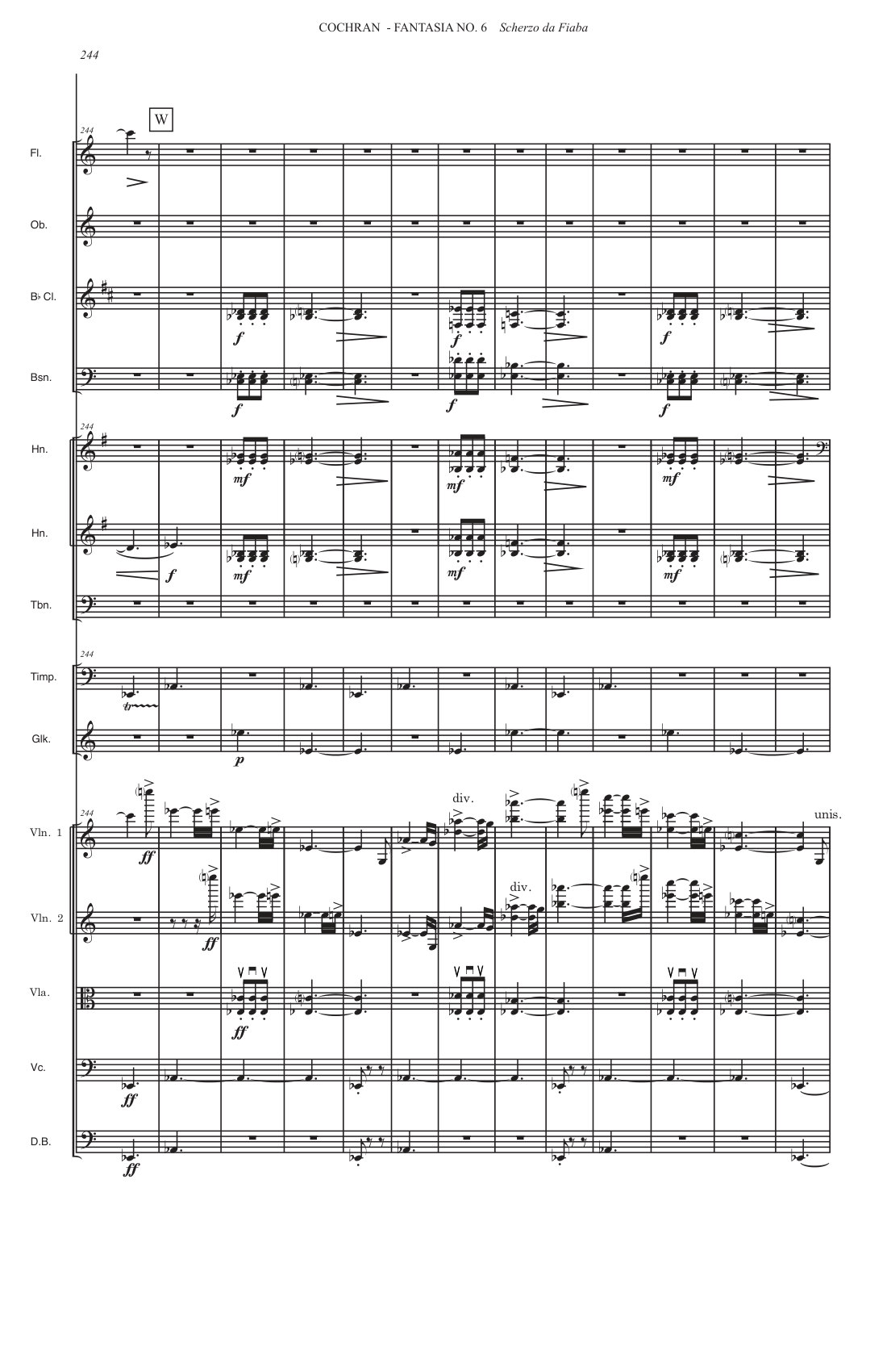 A page of the score