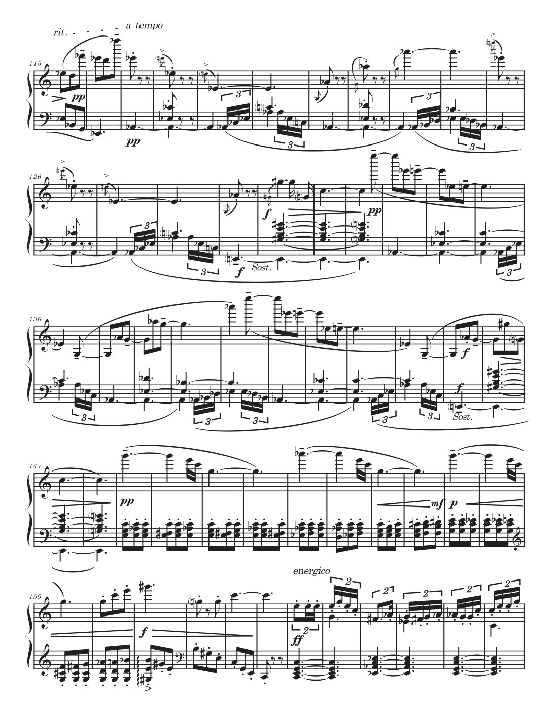 A page of the score
