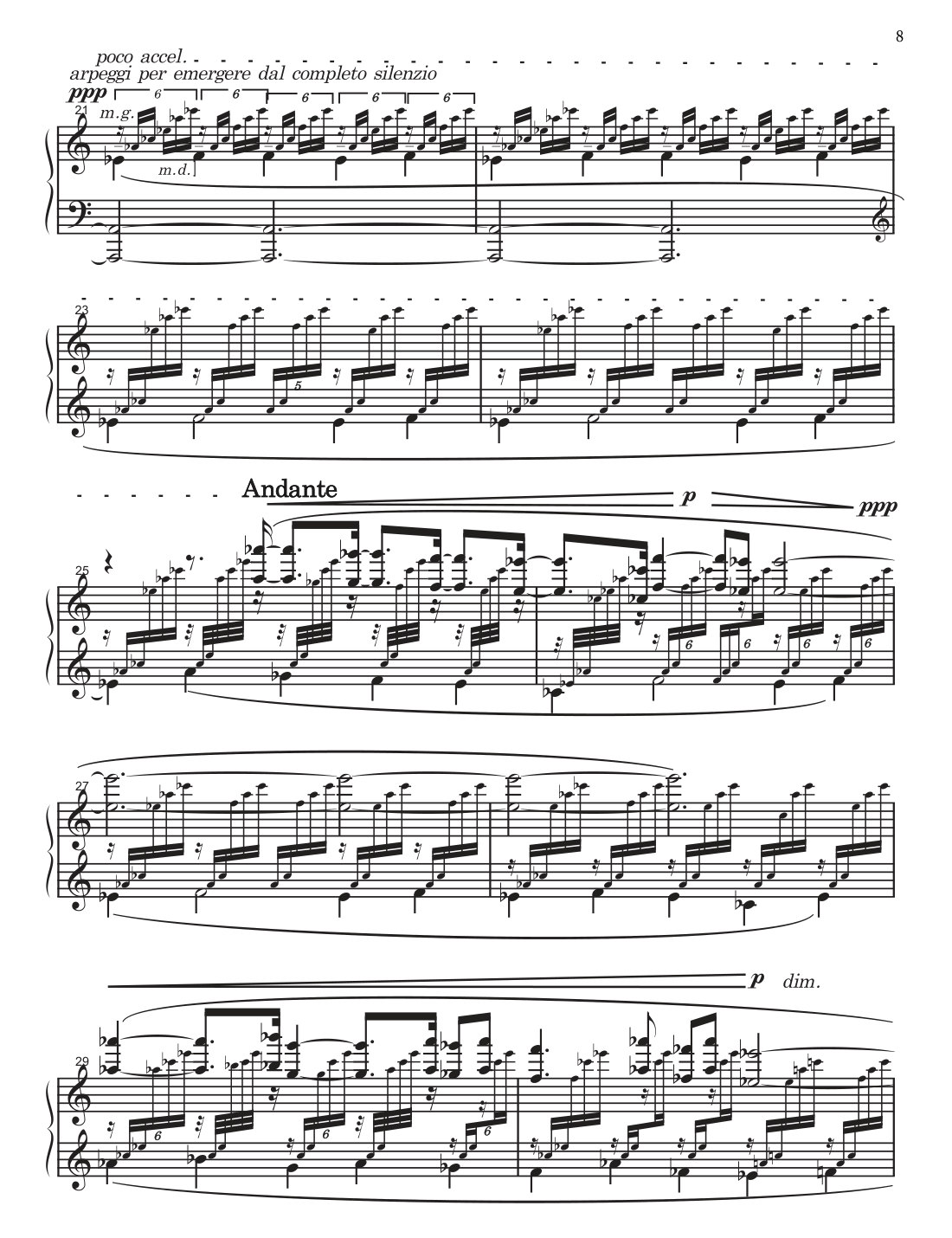 A page of the score