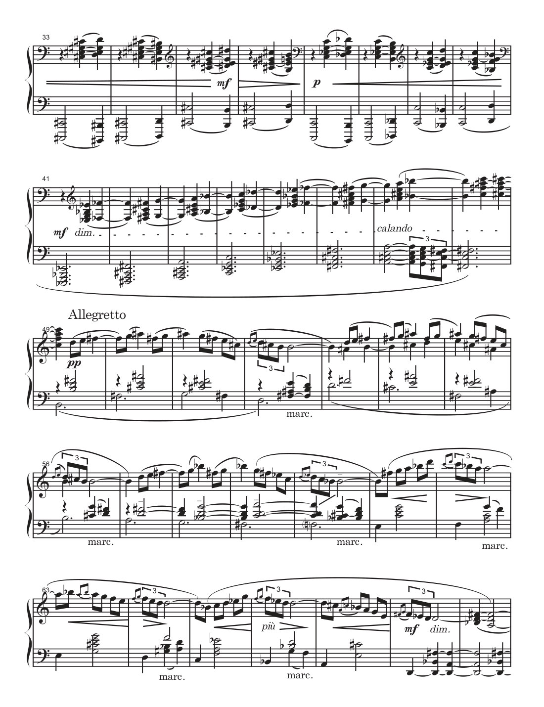 A page of the score