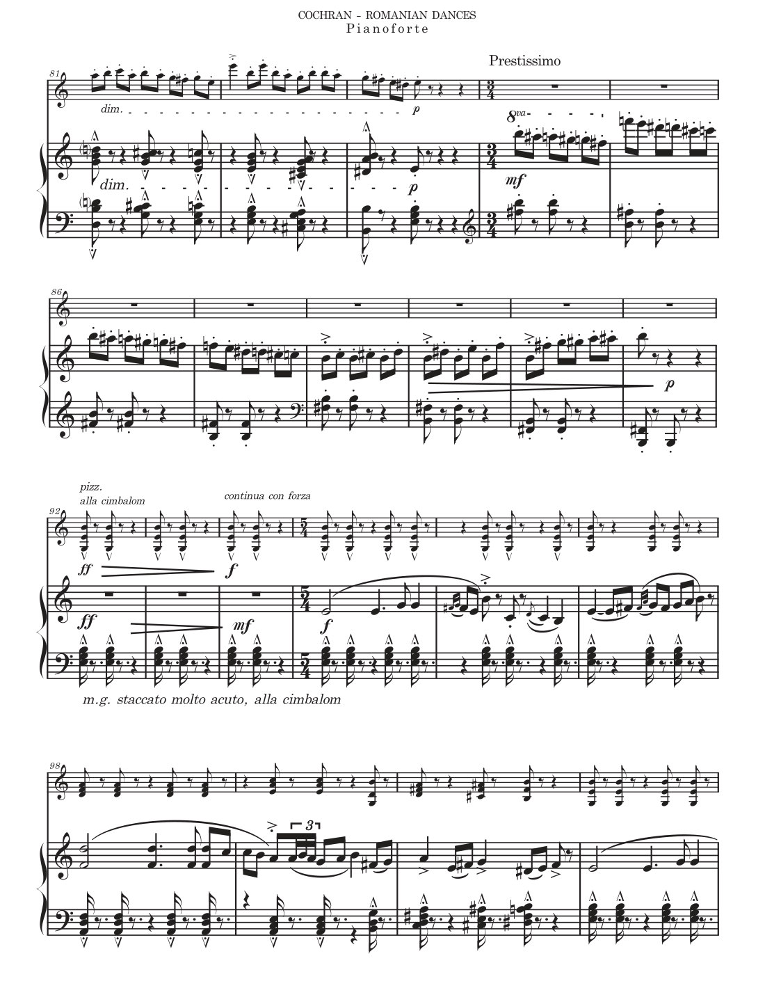 A page of the score