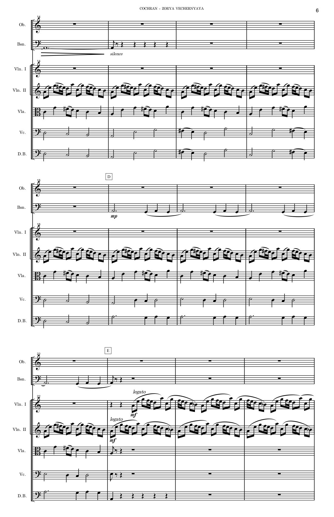 A page of the score